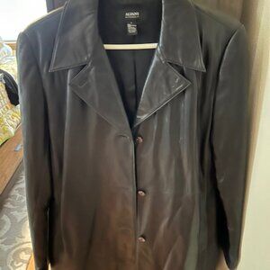 Black Leather Alfani Jacket